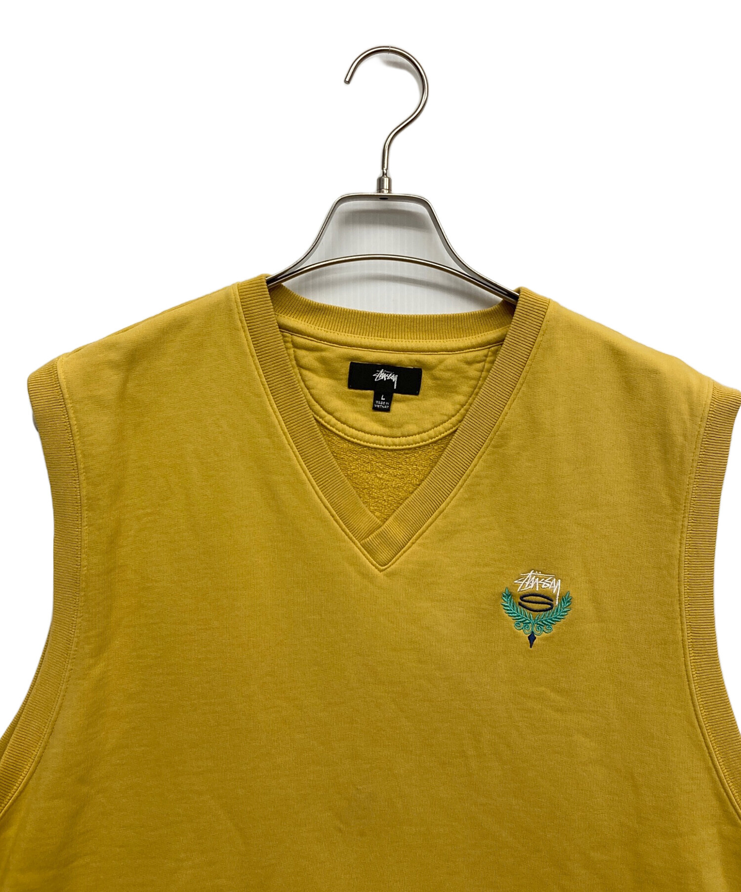 中古・古着通販】stussy (ステューシー) スウェットベスト イエロー  