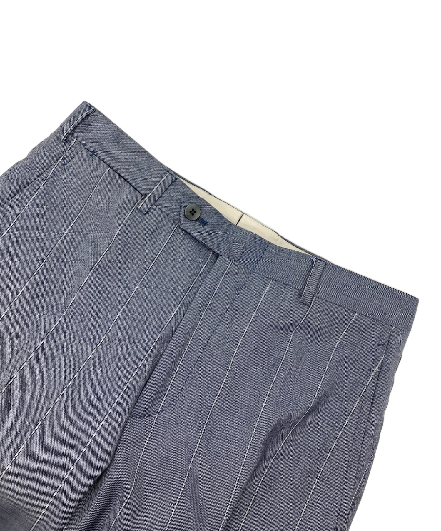 ISAIA イザイア セットアップ ジャケット パンツ ウール ネイビー L相当 中古・古着通販】ISAIA (イザイア) セットアップスーツ ブルー サイズ