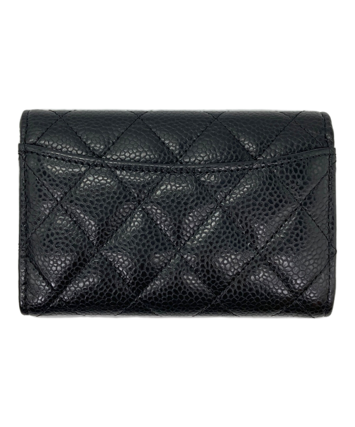 中古・古着通販】CHANEL (シャネル) マトラッセカードケース ブラック