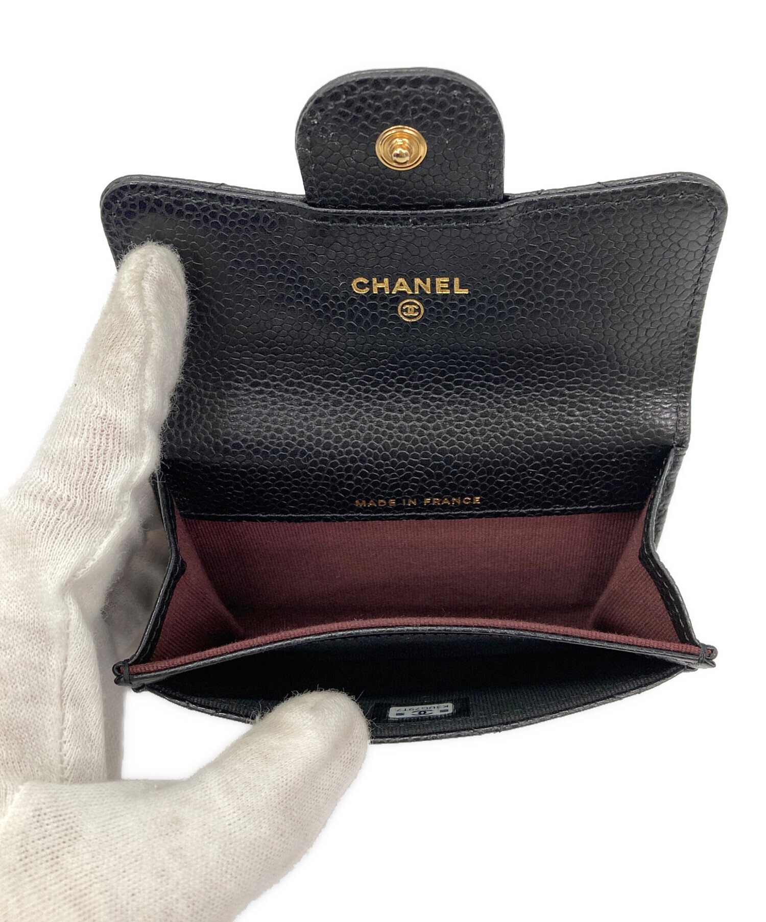中古・古着通販】CHANEL (シャネル) マトラッセカードケース ブラック