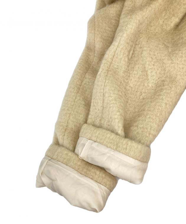 anuke シャギーコート　新品未使用　36 アイボリー anuke（アンヌーク） SALE ANUKE (アンヌーク）Collarless Shaggy Coat