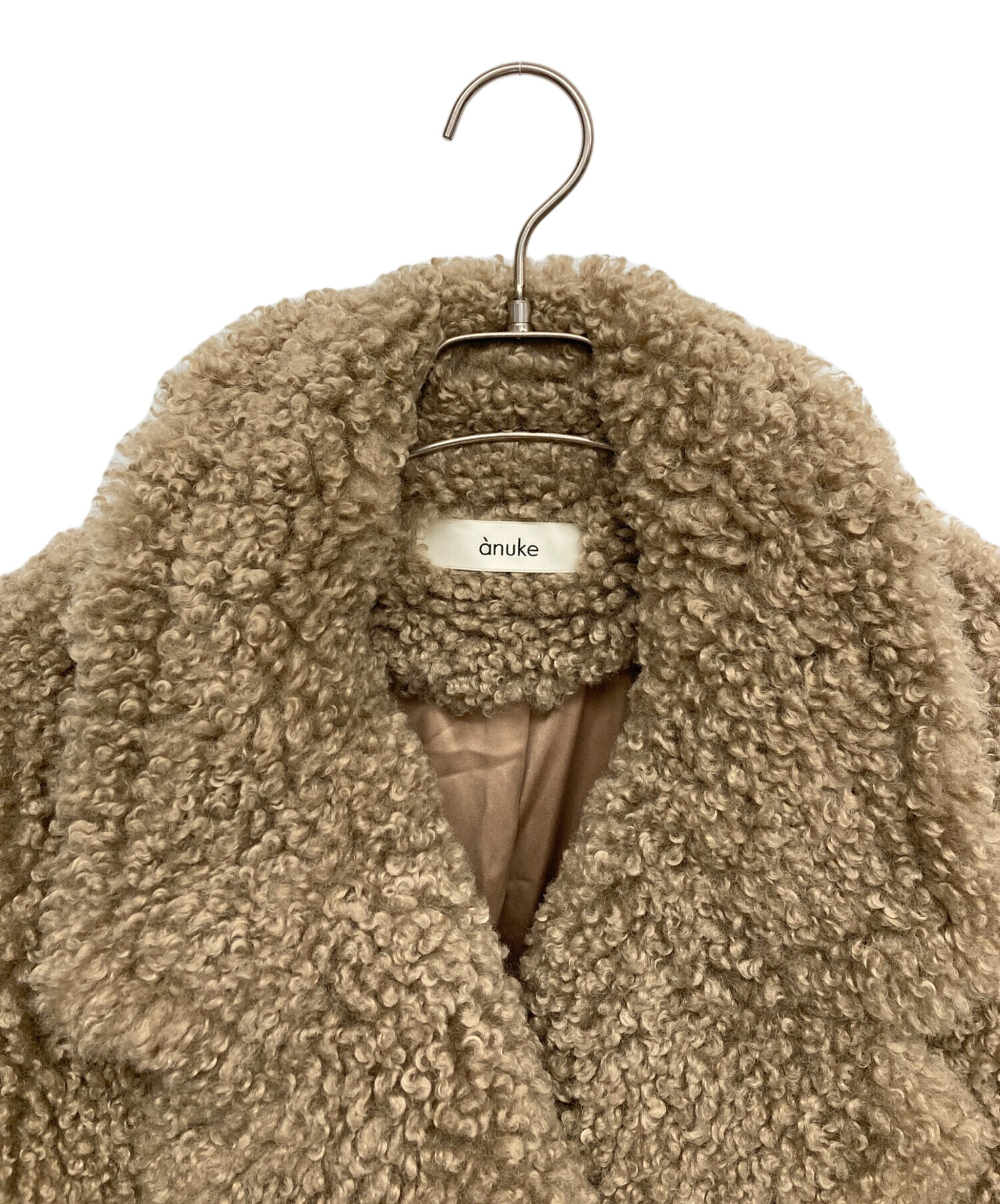 レディース 新品 タグ付き 未使用 anuke アンヌーク Ecofur Over Coat 