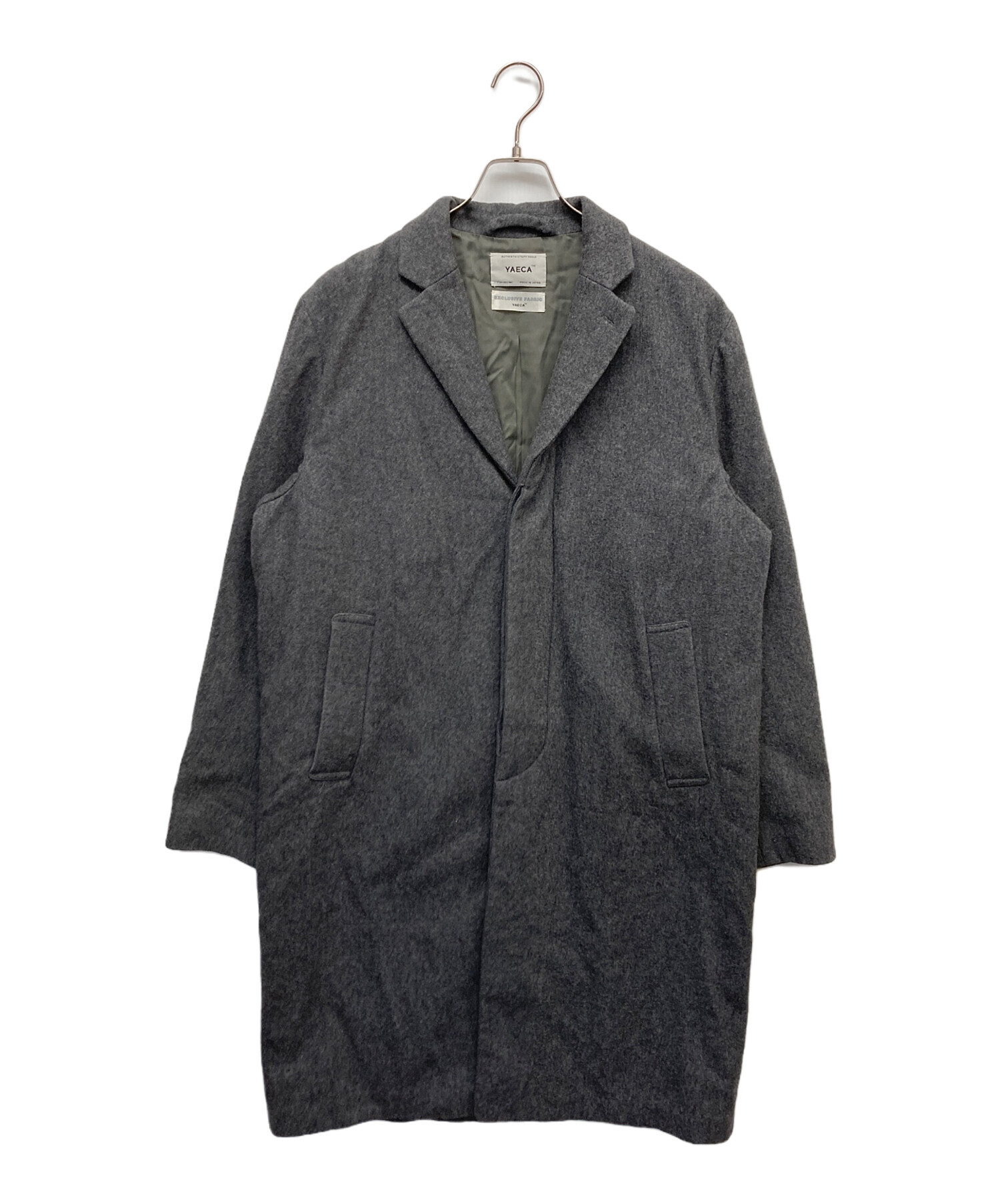 YAECA STUDY/ヤエカ Chester Coat コットンチェスターコート 【M】【MCTA73906】 YAECA | チェスターコート STUDY YAECA(ヤエカ)特集 Dice&Dice