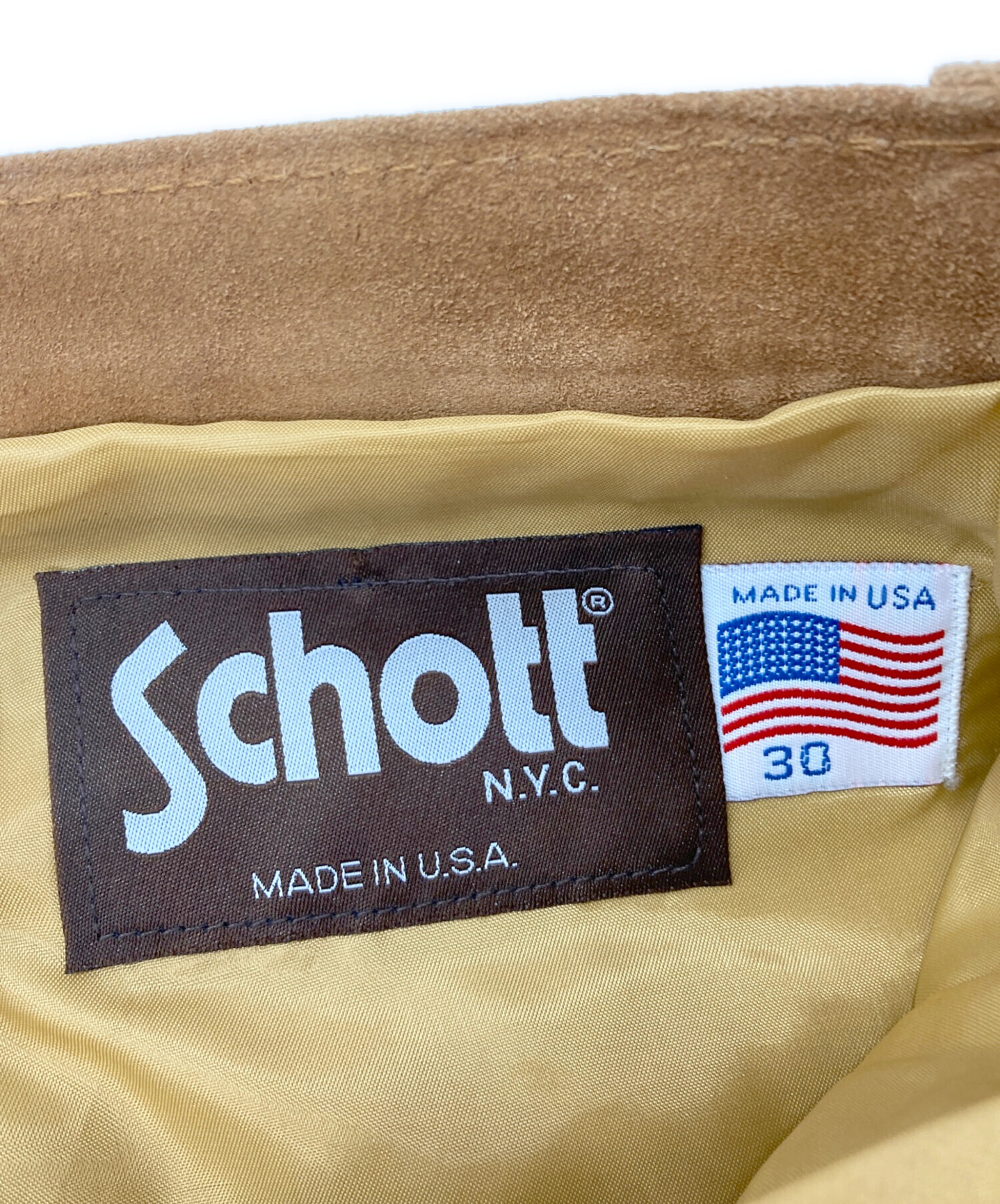 中古・古着通販】shott (ショット) レザーパンツ ブラウン