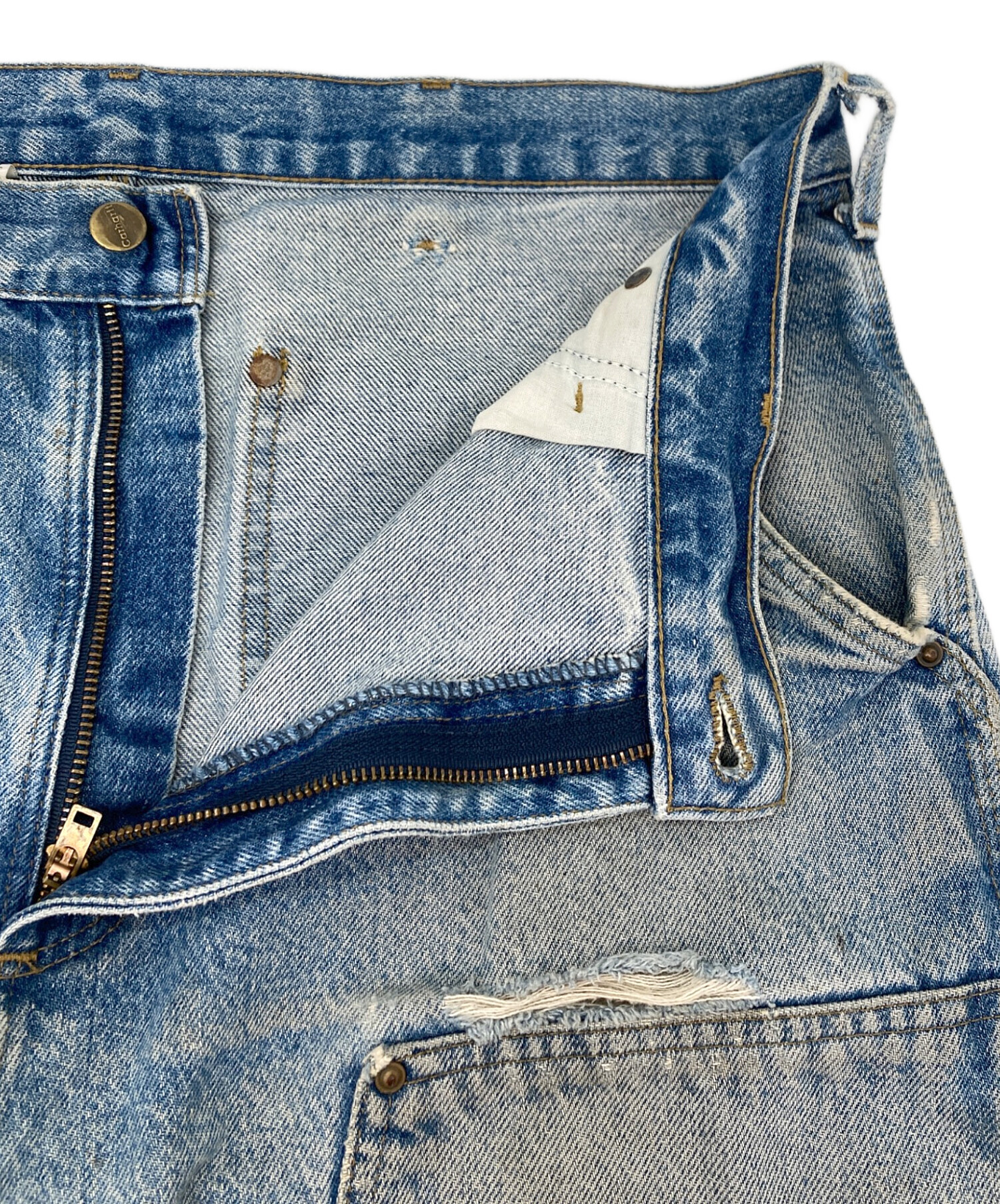 中古・古着通販】CarHartt (カーハート) デニムダブルニーペインター