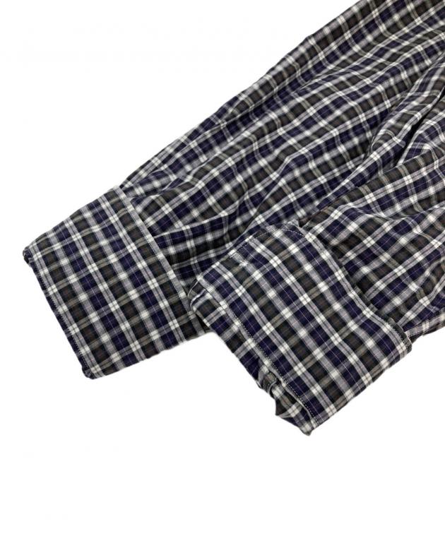 中古・古着通販】COMOLI (コモリ) タータンチェックシャツ ネイビー