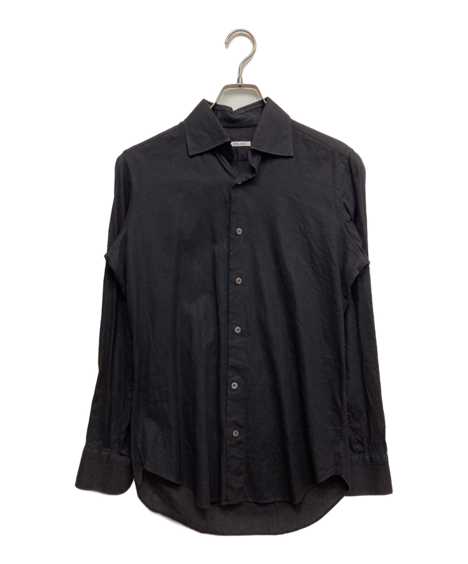 中古・古着通販】FRAY (フライ) ワイドカラーシャツ ネイビー サイズ