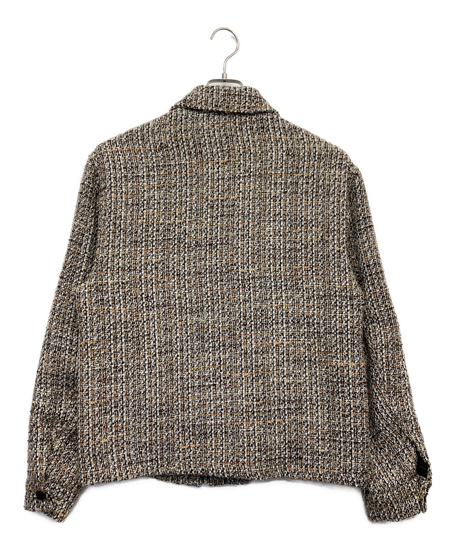 中古・古着通販】ZARA (ザラ) ツイードジャケット ベージュ サイズ:M