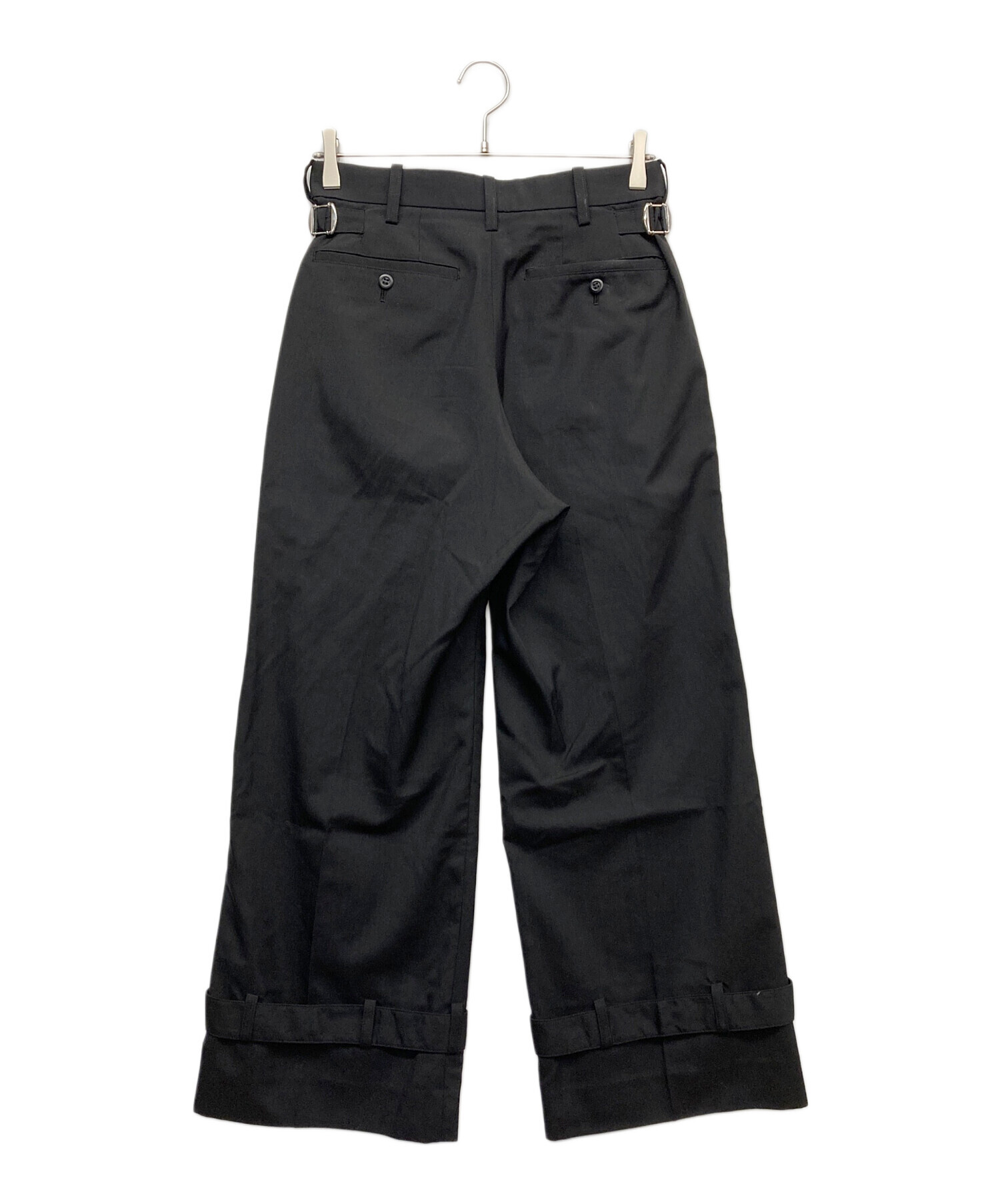 23ss 新品 Tamme CWU-1/P WIDE SLACKS BLACK 中古・古着通販】Tamme (タム) CWU-1/P WIDE SLACKS ブラック サイズ