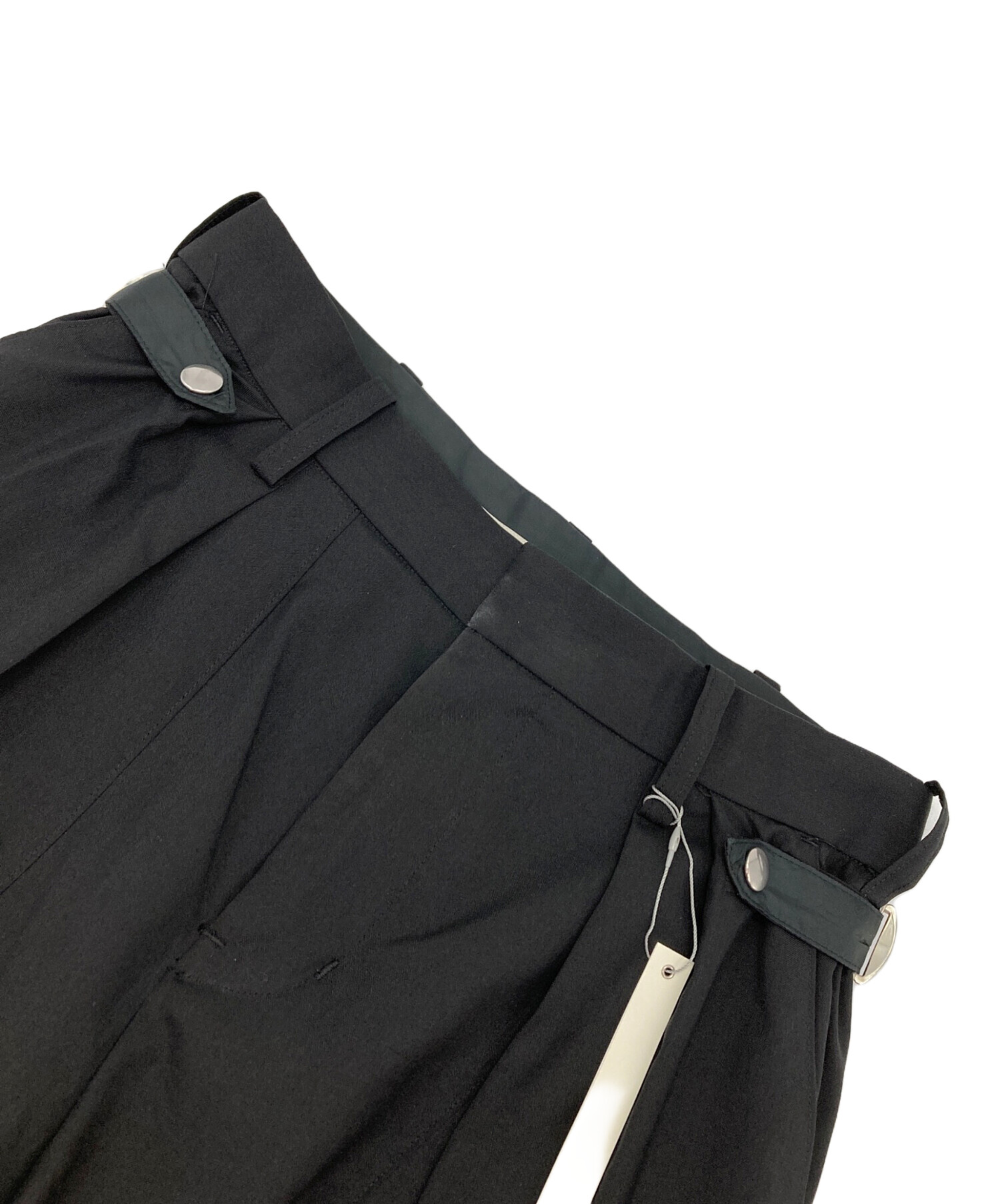 中古・古着通販】Tamme (タム) CWU-1/P WIDE SLACKS ブラック サイズ