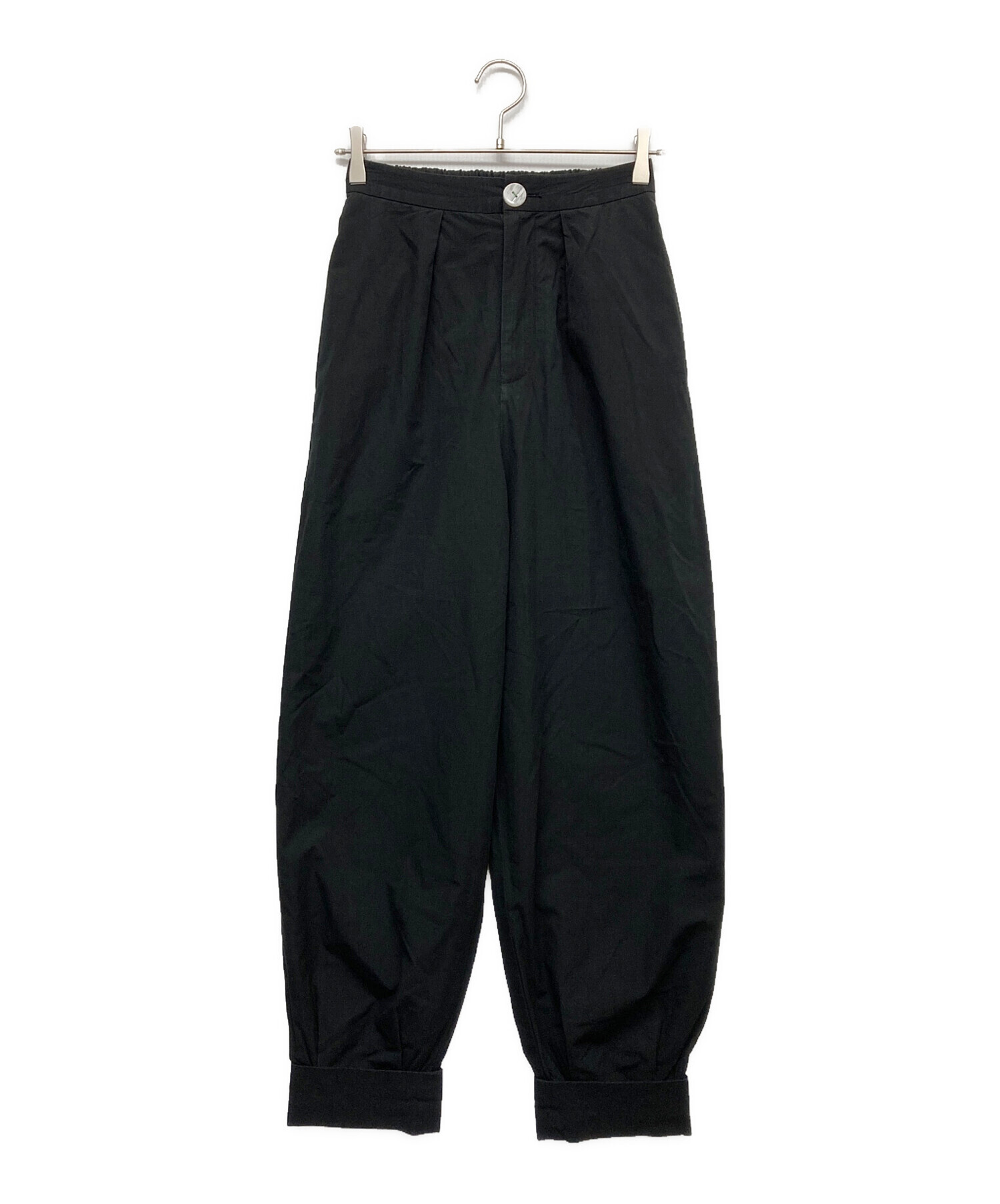 中古・古着通販】nagonstans (ナゴンスタンス) ROUND PANTS ブラック
