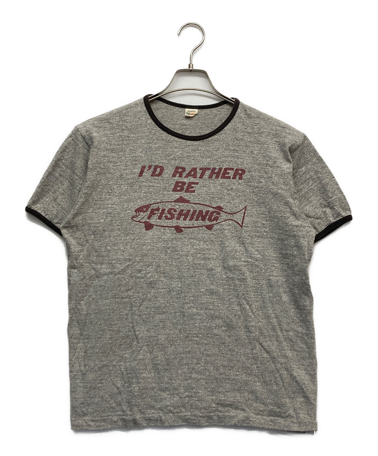 中古・古着通販】WAREHOUSE (ウエアハウス) リンガーTシャツ グレー 