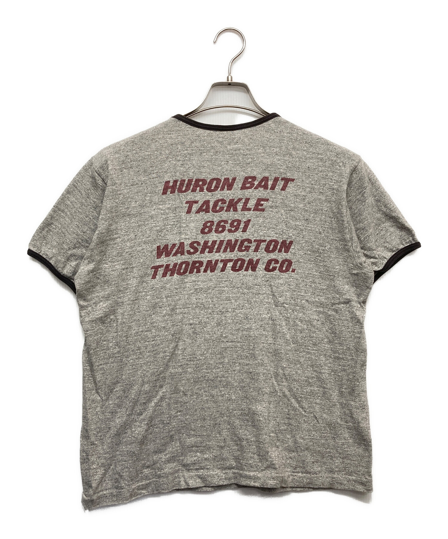 中古・古着通販】WAREHOUSE (ウエアハウス) リンガーTシャツ グレー 
