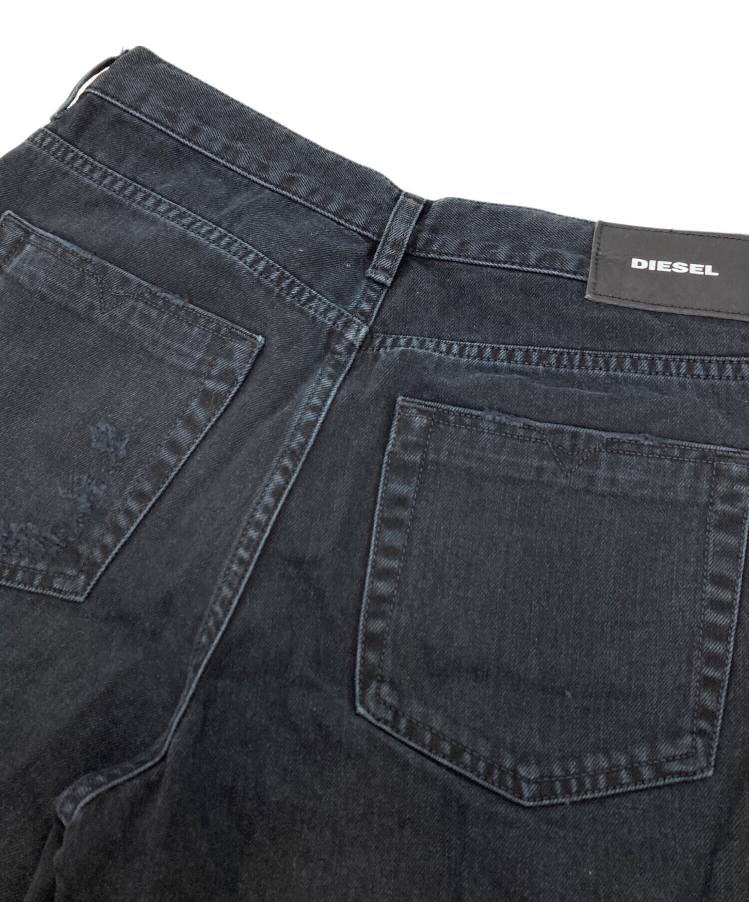 中古・古着通販】DIESEL (ディーゼル) クラッシュ加工ワイドデニム 