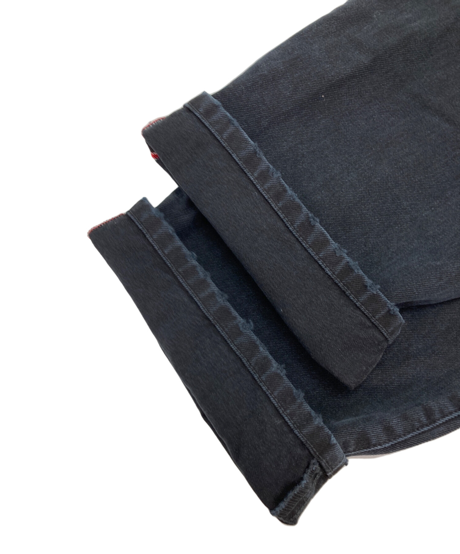 中古・古着通販】DIESEL (ディーゼル) クラッシュ加工ワイドデニム 