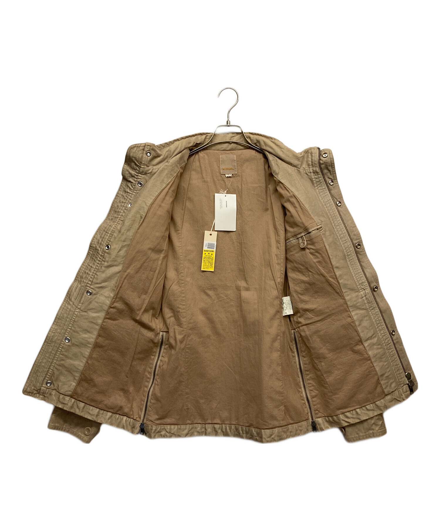 中古・古着通販】DIESEL (ディーゼル) M-65ジャケット ベージュ サイズ