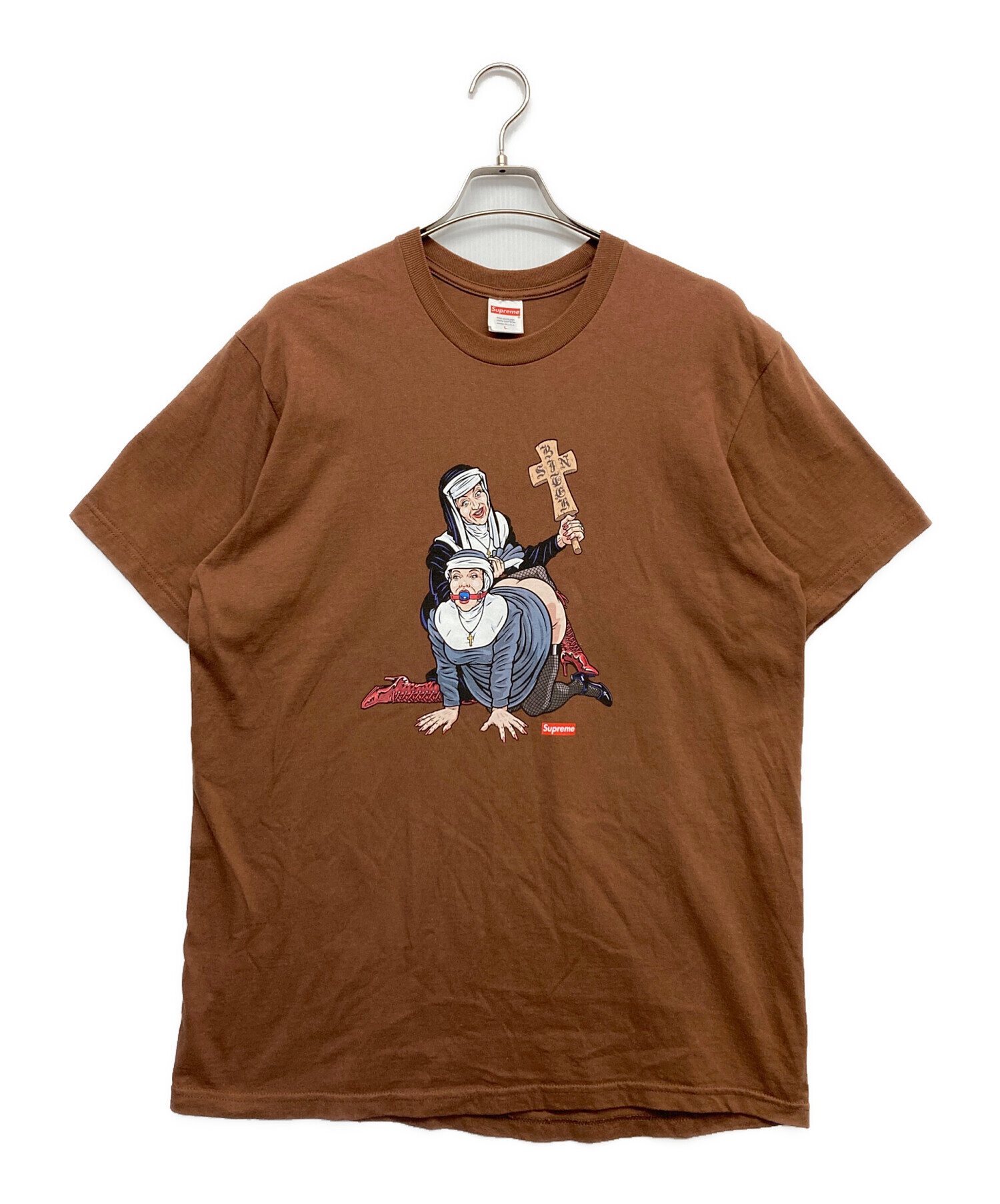 中古・古着通販】Supreme (シュプリーム) NUNS TEE ブラウン サイズ:L 