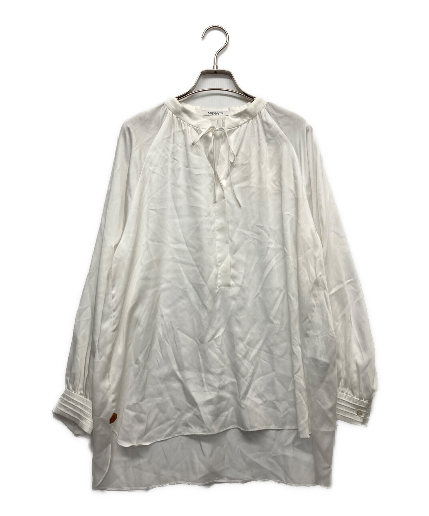 中古・古着通販】MORABITO (モラビト) ブラウス ホワイト サイズ 中古・古着通販】MORABITO (モラビト) ブラウス ホワイト サイズ