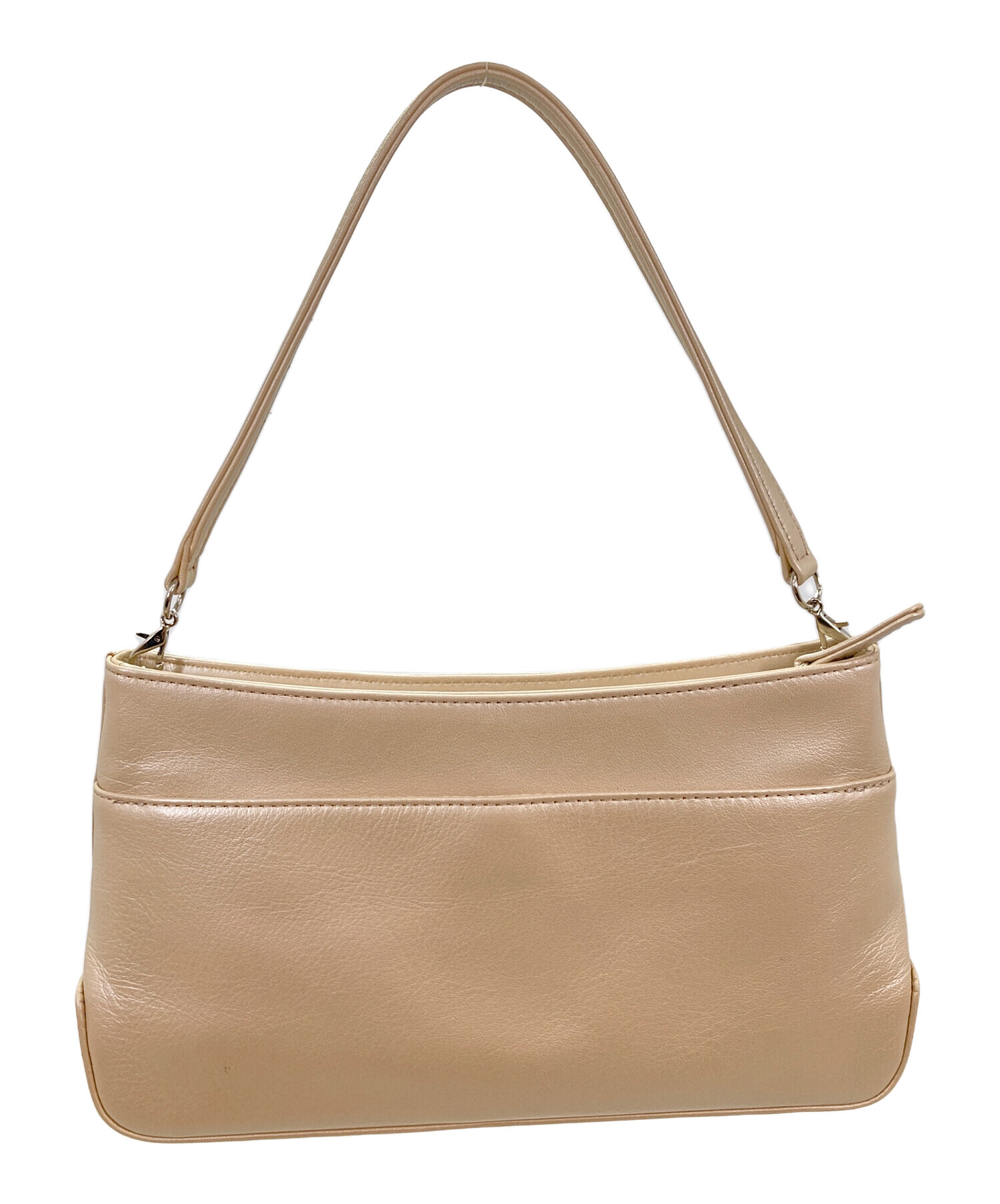 アニエスべー　ベージュハンドバッグ(ショルダーストラップ付き) アニエスべー ベージュハンドバッグ(ショルダーストラップ付き