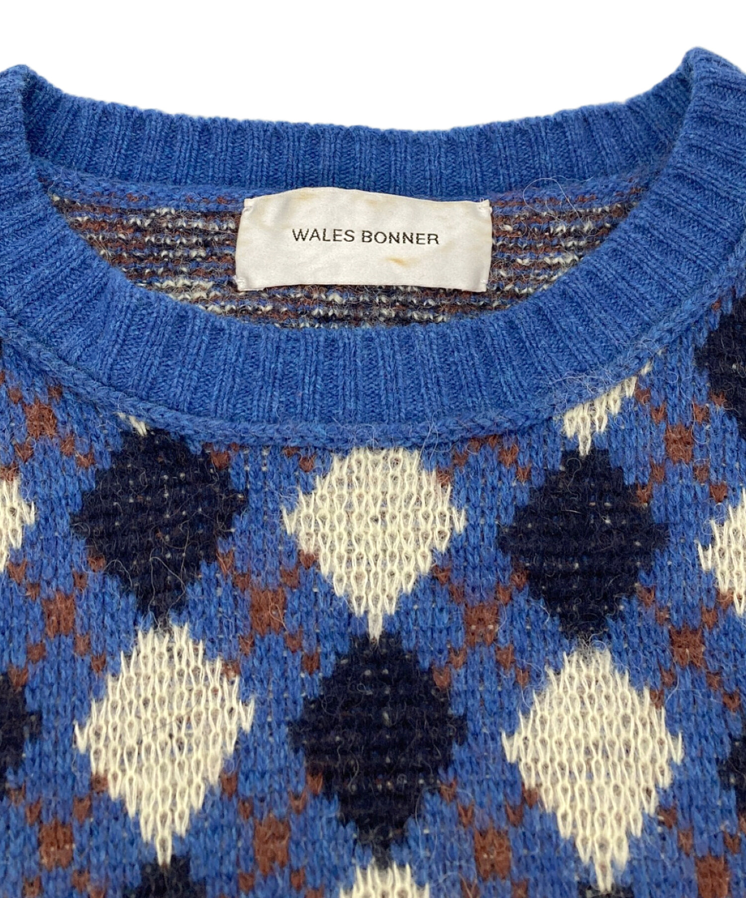 中古・古着通販】WALES BONNER (ウェールズボナー) アーガイルニット