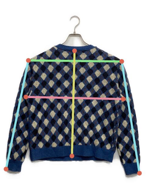 トップス Wales Bonner argyle knit 中古・古着通販】WALES BONNER (ウェールズボナー) アーガイルニット