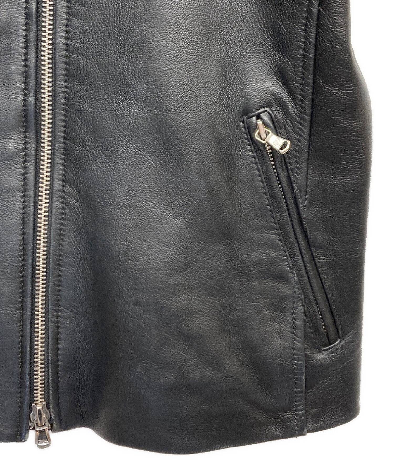 FREAK’S STORE ラムレザーライダースジャケット FREAK'S STORE - FREAK'S STORE ラムライダースジャケット 本革の通販