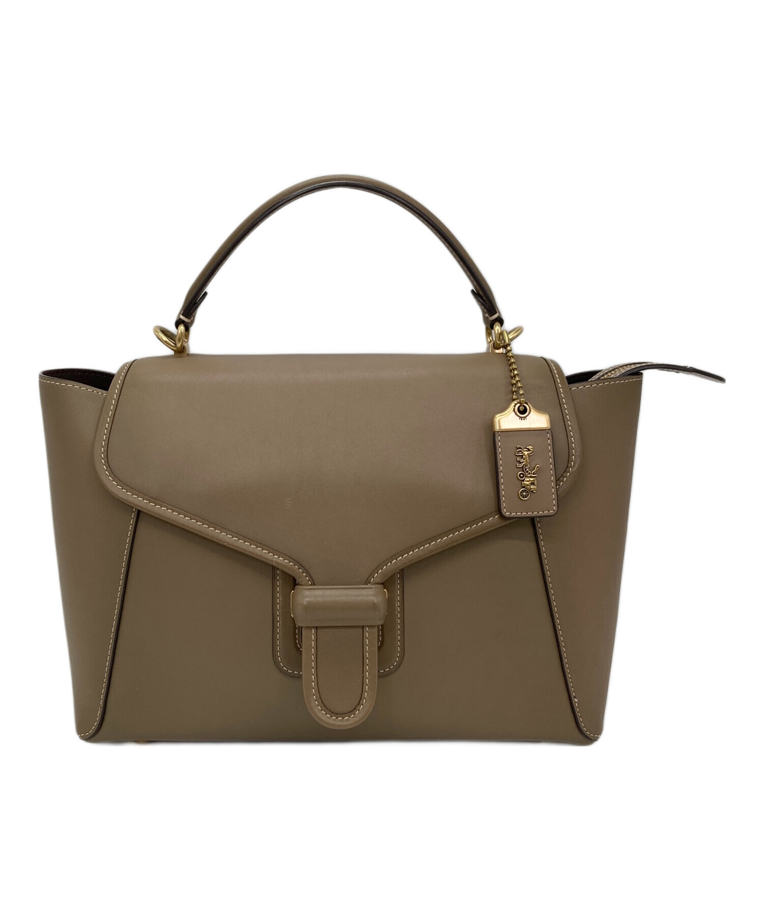 中古・古着通販】COACH (コーチ) 2WAYショルダーバッグ ベージュ 