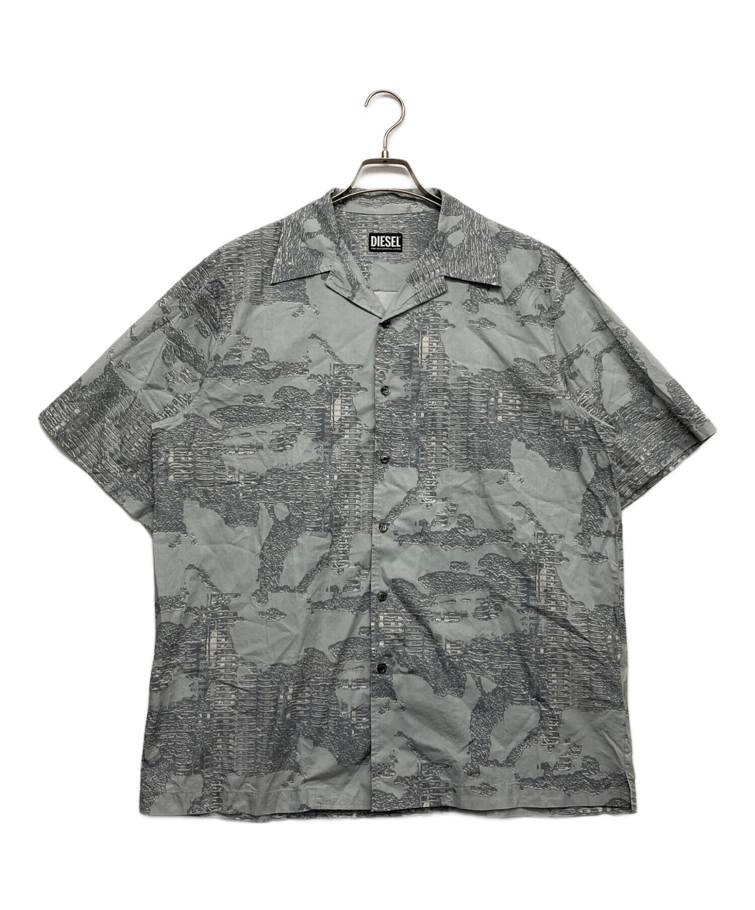 中古・古着通販】DIESEL (ディーゼル) S-FRANK-A半袖シャツ グレー