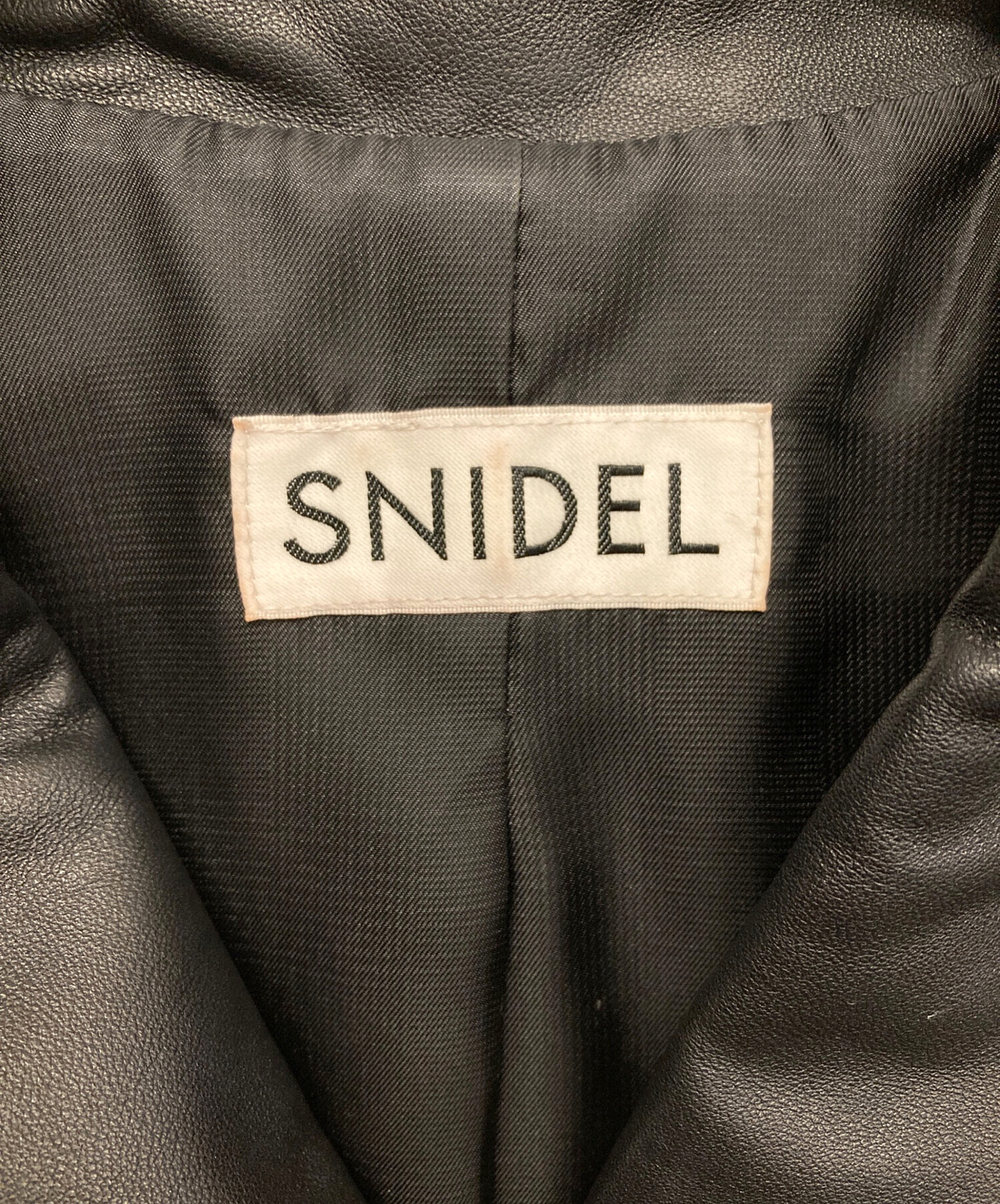 中古・古着通販】Snidel (スナイデル) ラムレザーダブルライダース