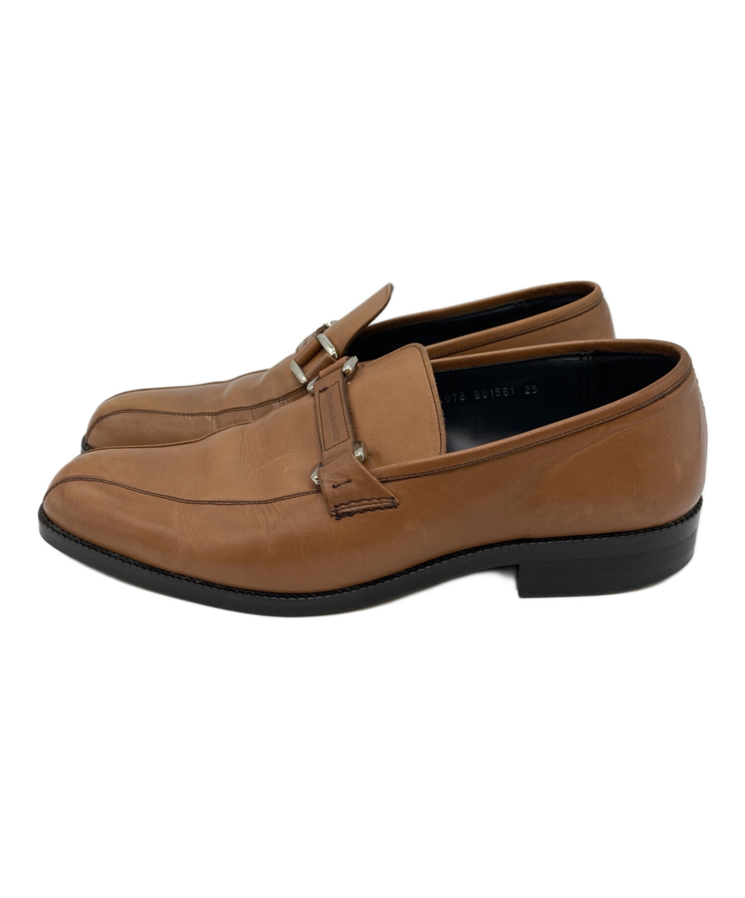 中古・古着通販】BURBERRY (バーバリー) ローファー ブラウン サイズ