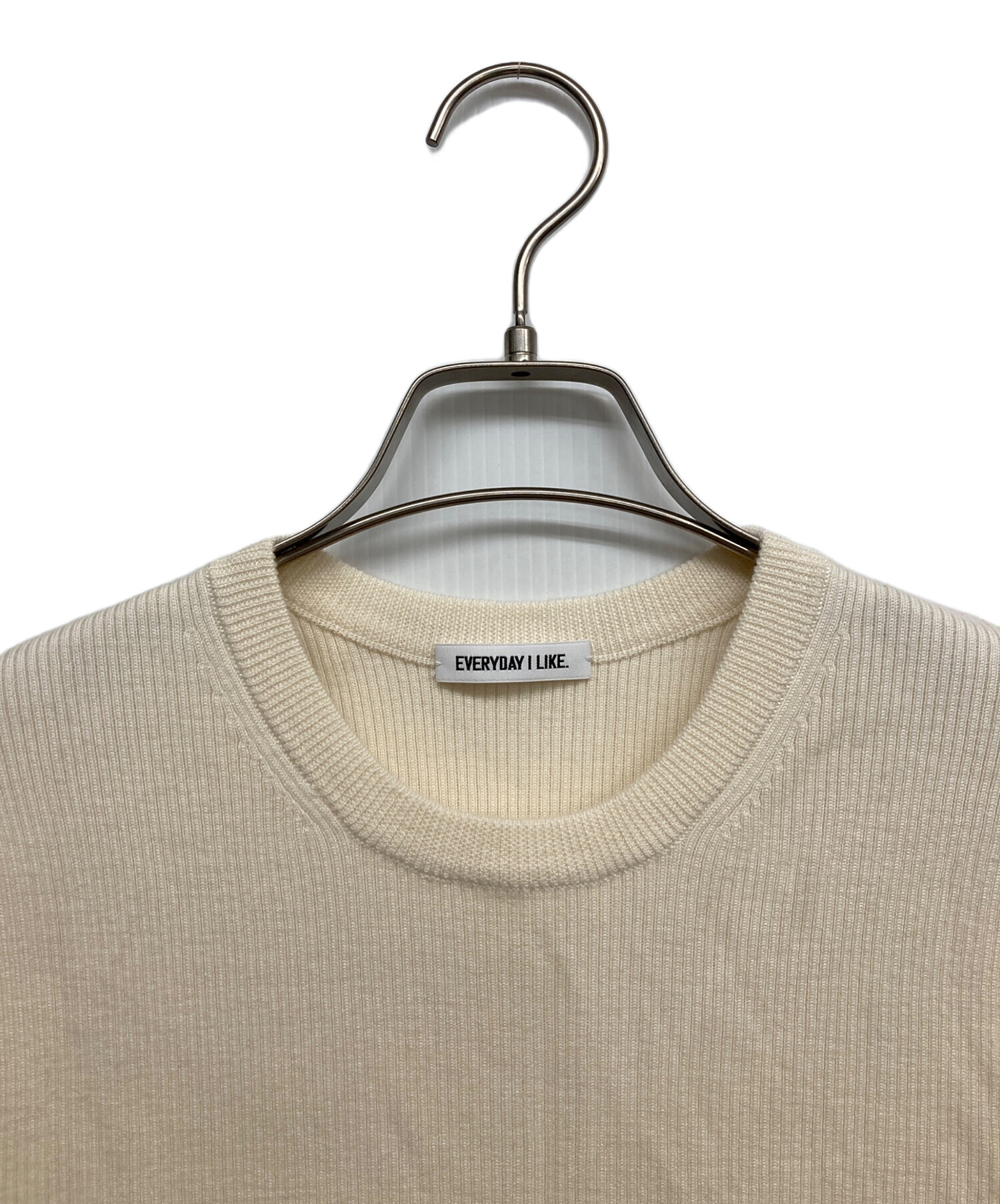 エヴリディアイライク ウール 100% クルーネック ベーシックニット