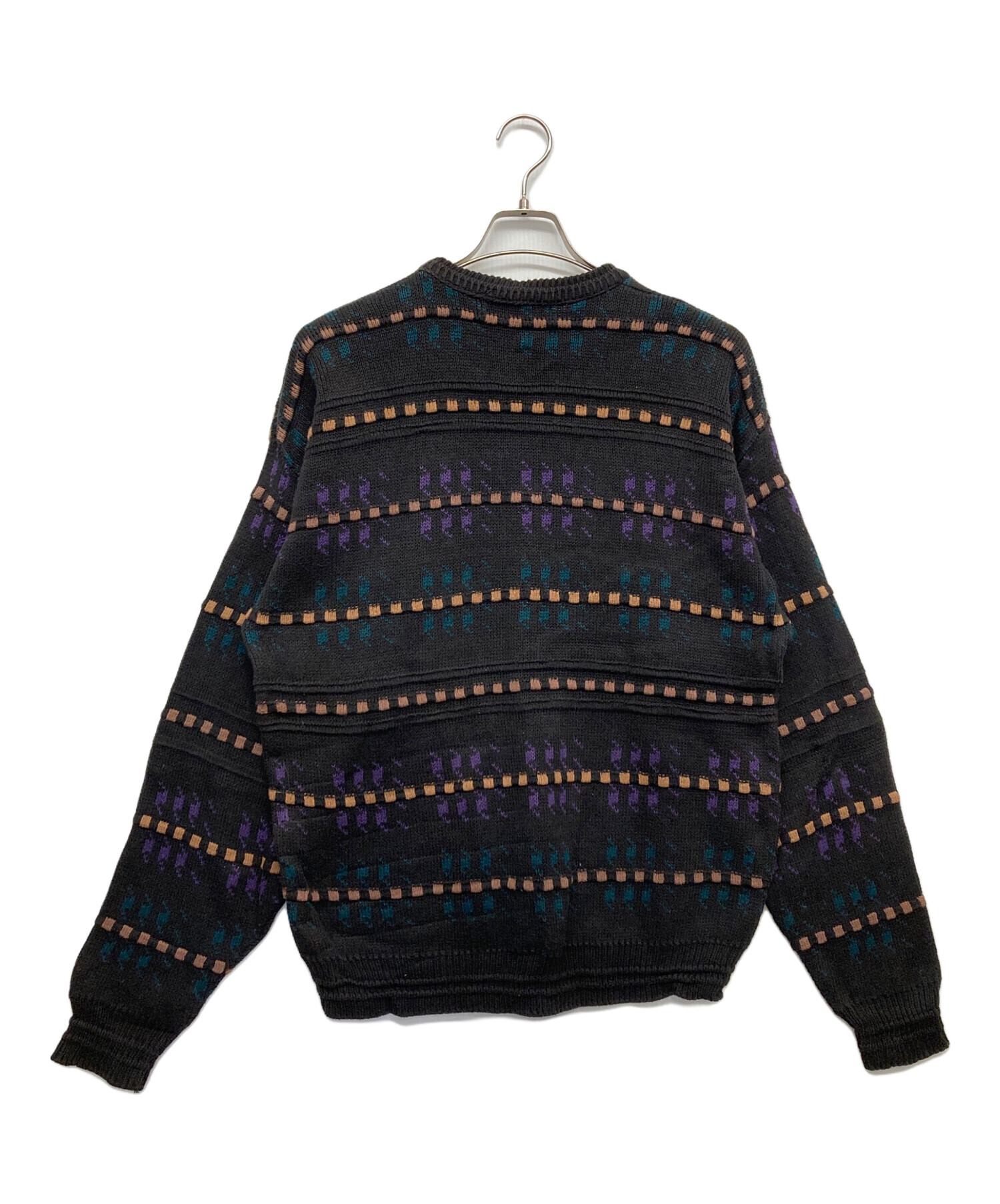USA製 70's Jantzen ジャンセン モヘア混 Vネック ニット M 中古・古着通販】JANTZEN (ジャンセン) クルーネックニット ブラック