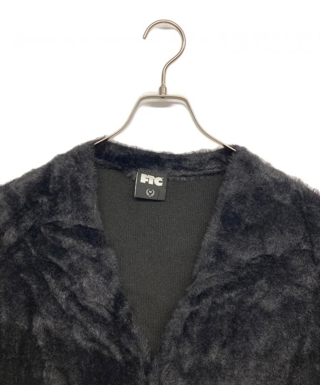 中古・古着通販】FTC (エフティーシー) シャギーカーディガン ブラック