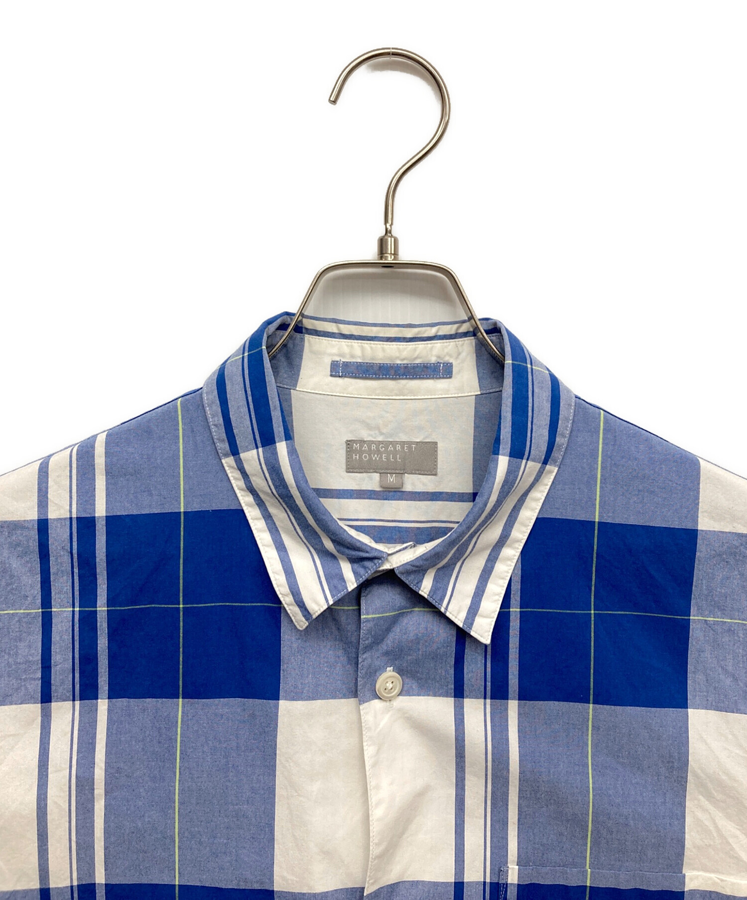 MARGARET HOWELL 半袖シャツ M ブルー