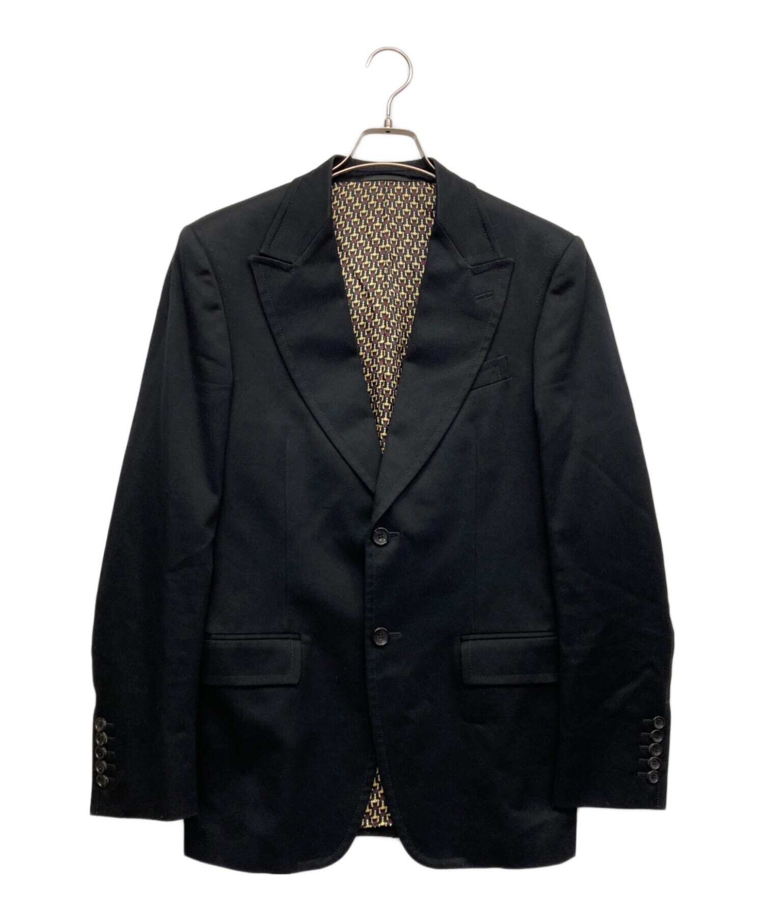 中古・古着通販】GUCCI (グッチ) テーラードジャケット ブラック 