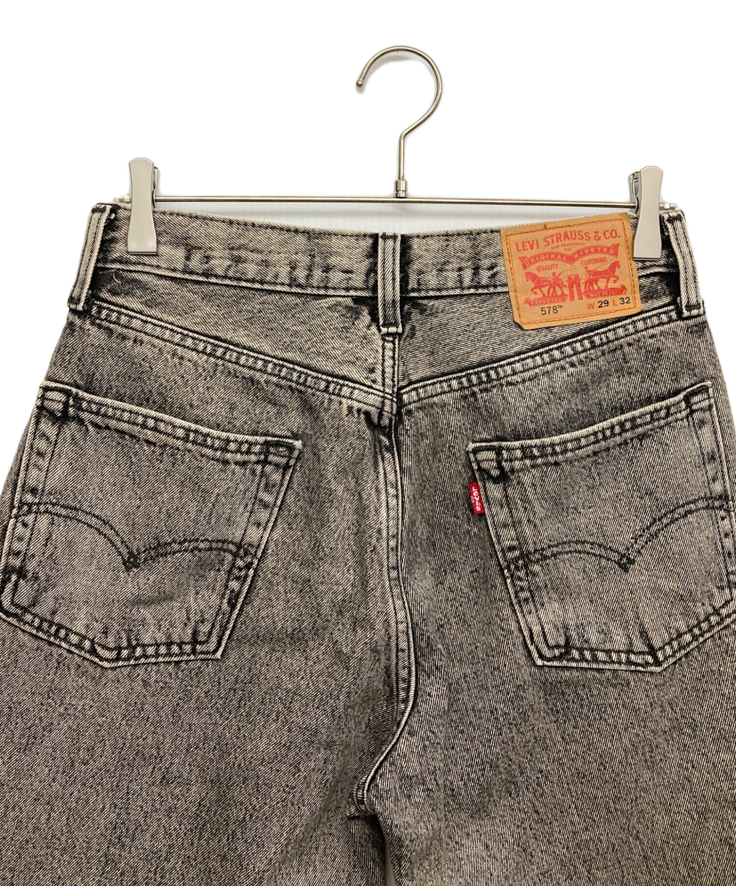 中古・古着通販】LEVI'S (リーバイス) 578デニムパンツ ブラック