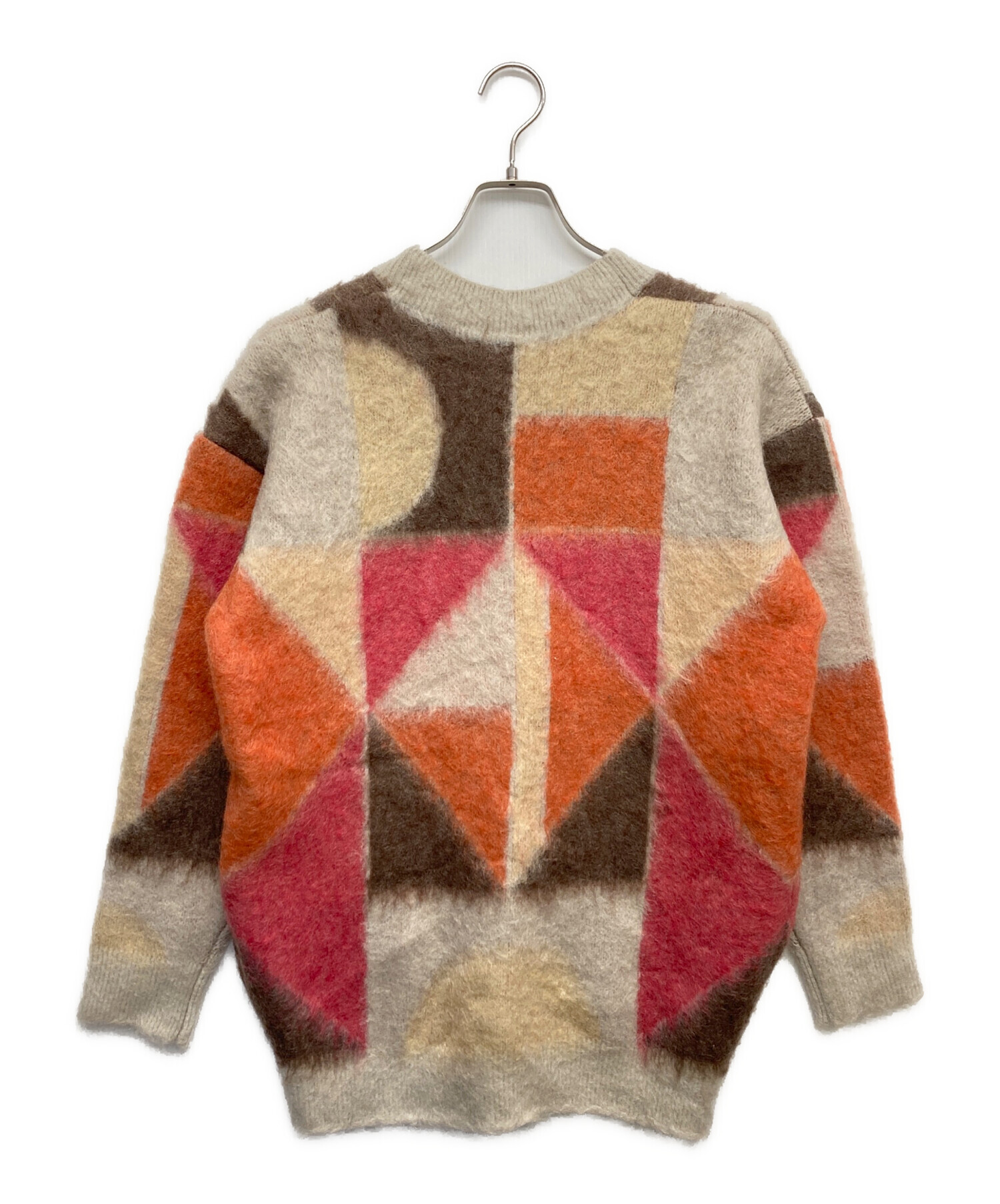 中古・古着通販】AMERI (アメリ) カラーブロックオーバーニット