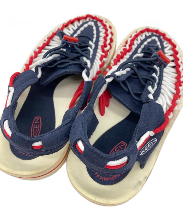 未使用級✨️　KEEN ユニークサンダル ネイビー / レッド 24.5 中古・古着通販】KEEN (キーン) ユニークサンダル ネイビー×レッド