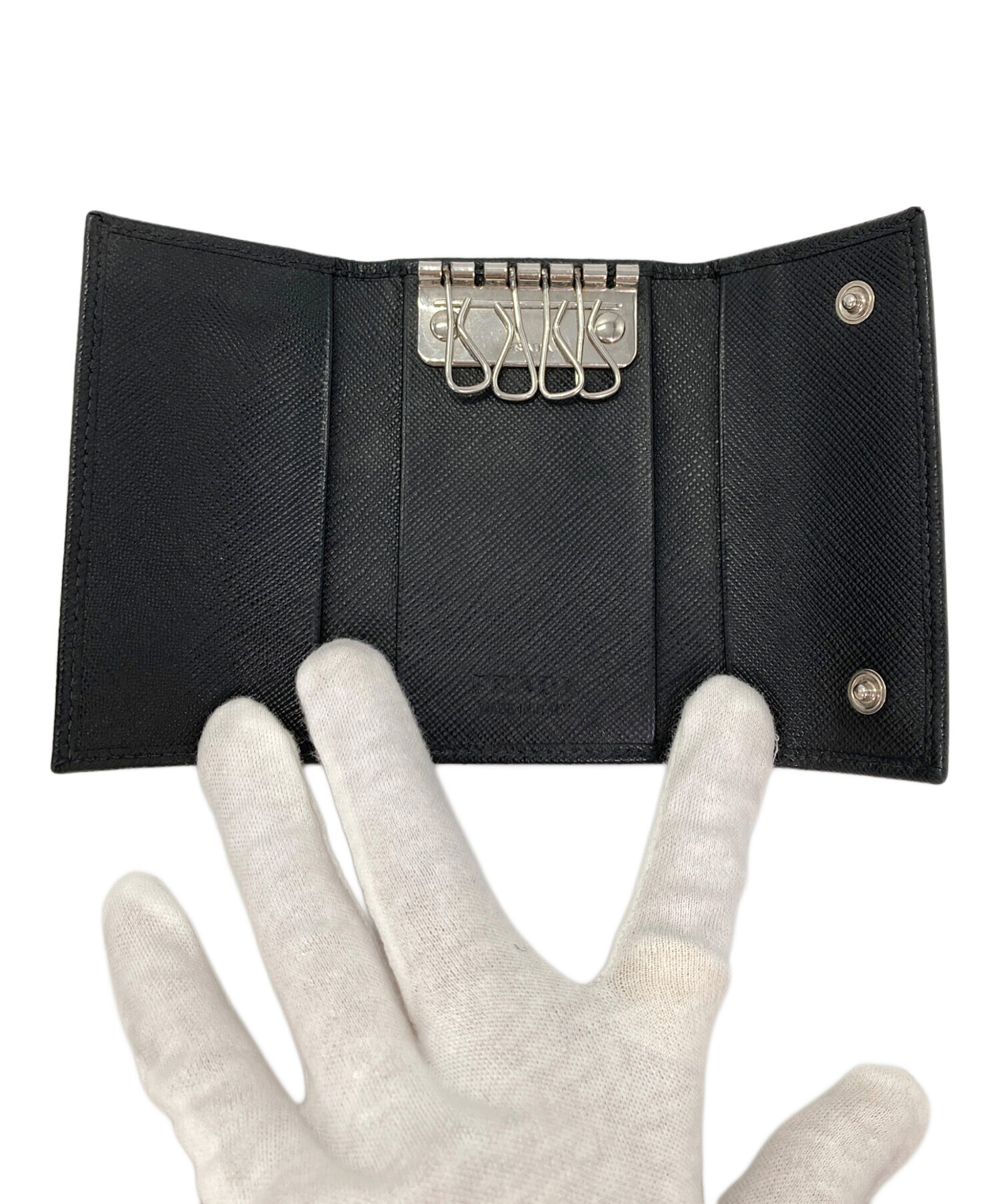 中古・古着通販】PRADA (プラダ) 4連キーケース ブラック｜ブランド