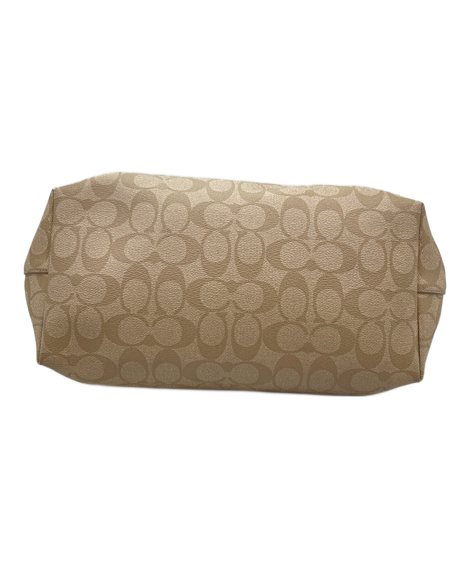 中古・古着通販】COACH (コーチ) シグネチャートートバッグ ベージュ 