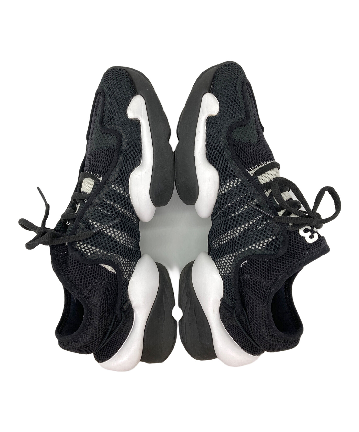 Y-3 Ren 24cm adidas メッシュスニーカー　ブラック　パープル Y-3 - Y-3 Ren 24cm adidas メッシュスニーカー ブラック