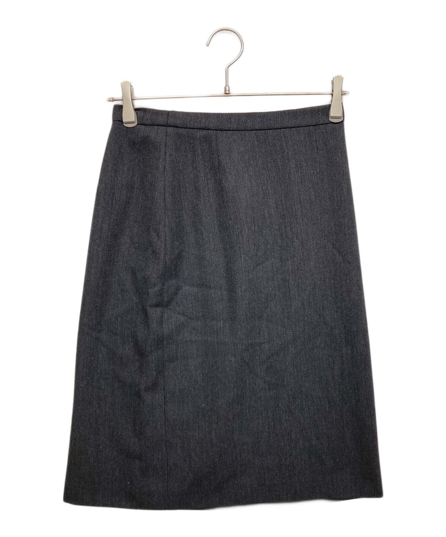 中古・古着通販】MaxMara (マックスマーラ) ミディスカート グレー