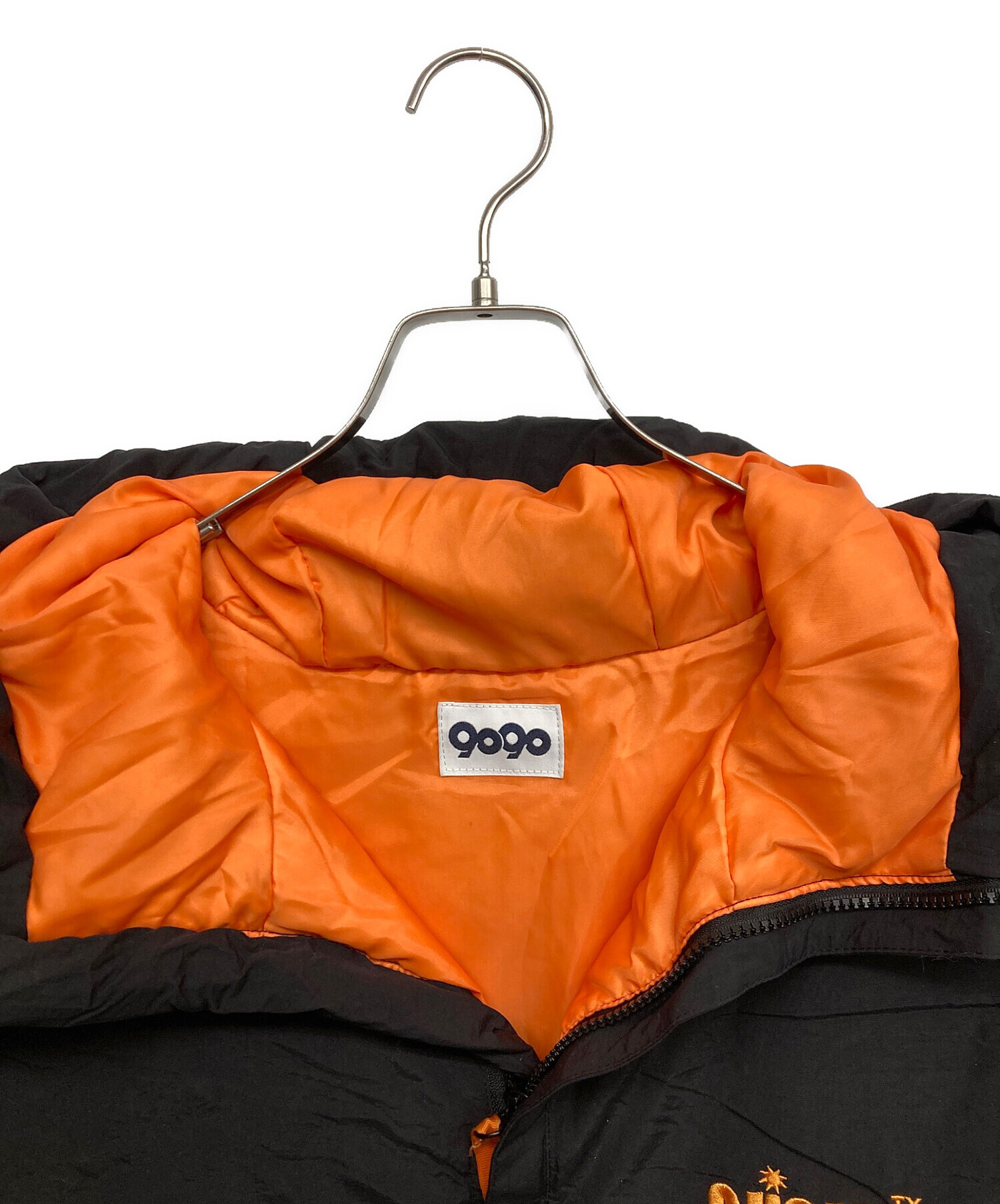 中古・古着通販】9090 (9090) Space Logo Hooded Down Jacket ブラック