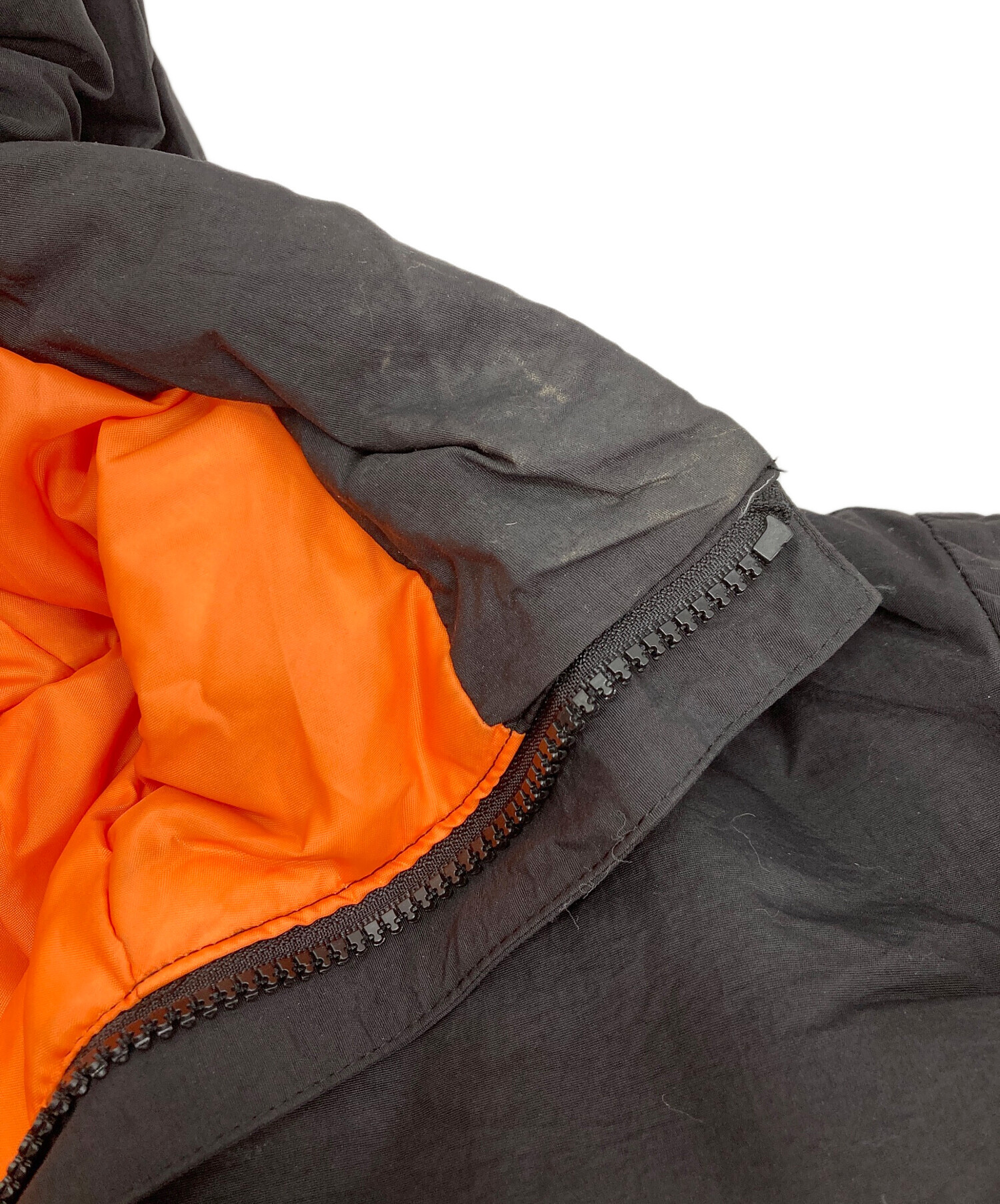 中古・古着通販】9090 (9090) Space Logo Hooded Down Jacket ブラック 