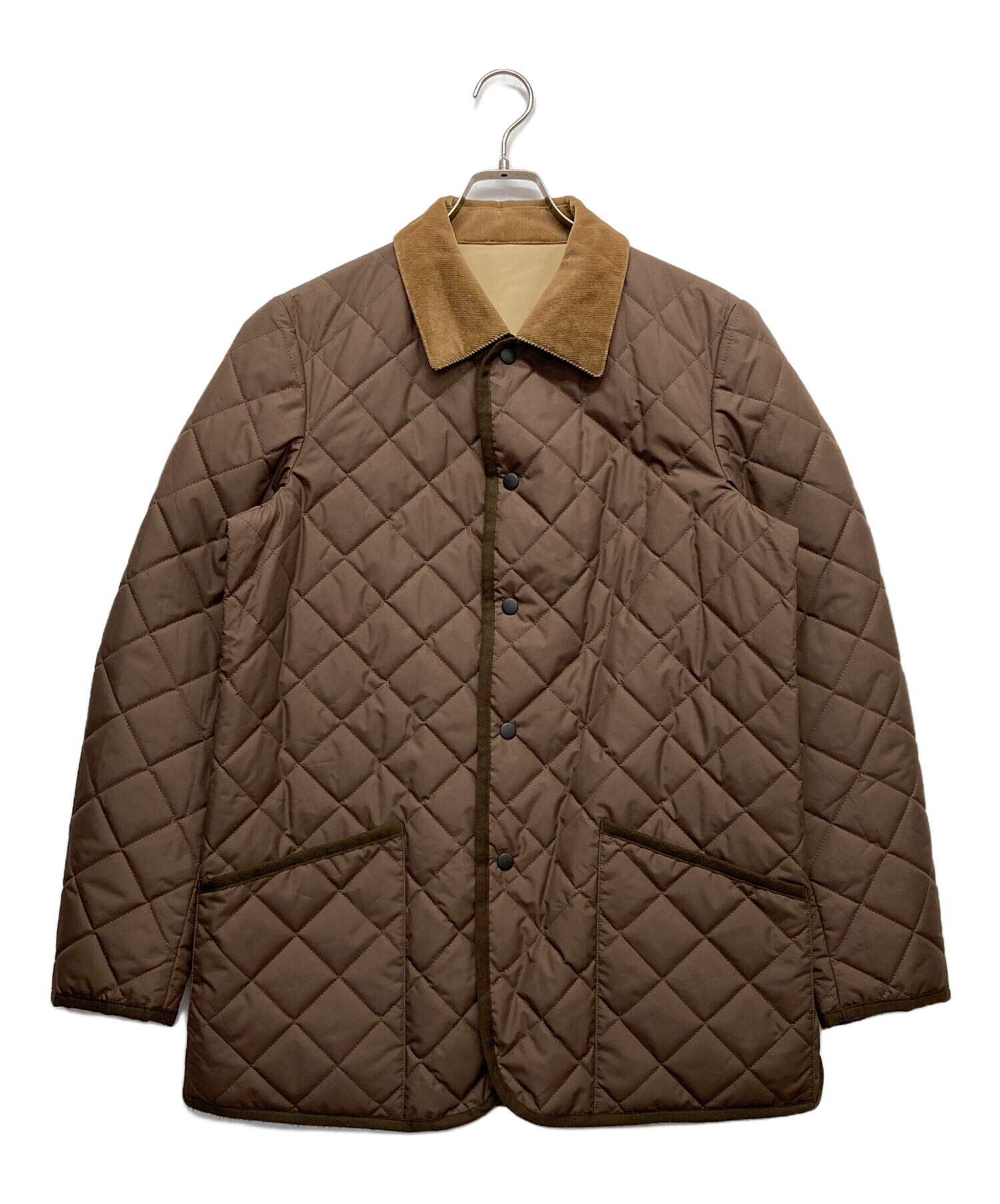 PS PaulSmith ポール・スミス Pコート カシミヤ 中綿キルティング ポールスミスPaul Smith PS 裏中綿キルティングカシミヤ混紡レザー