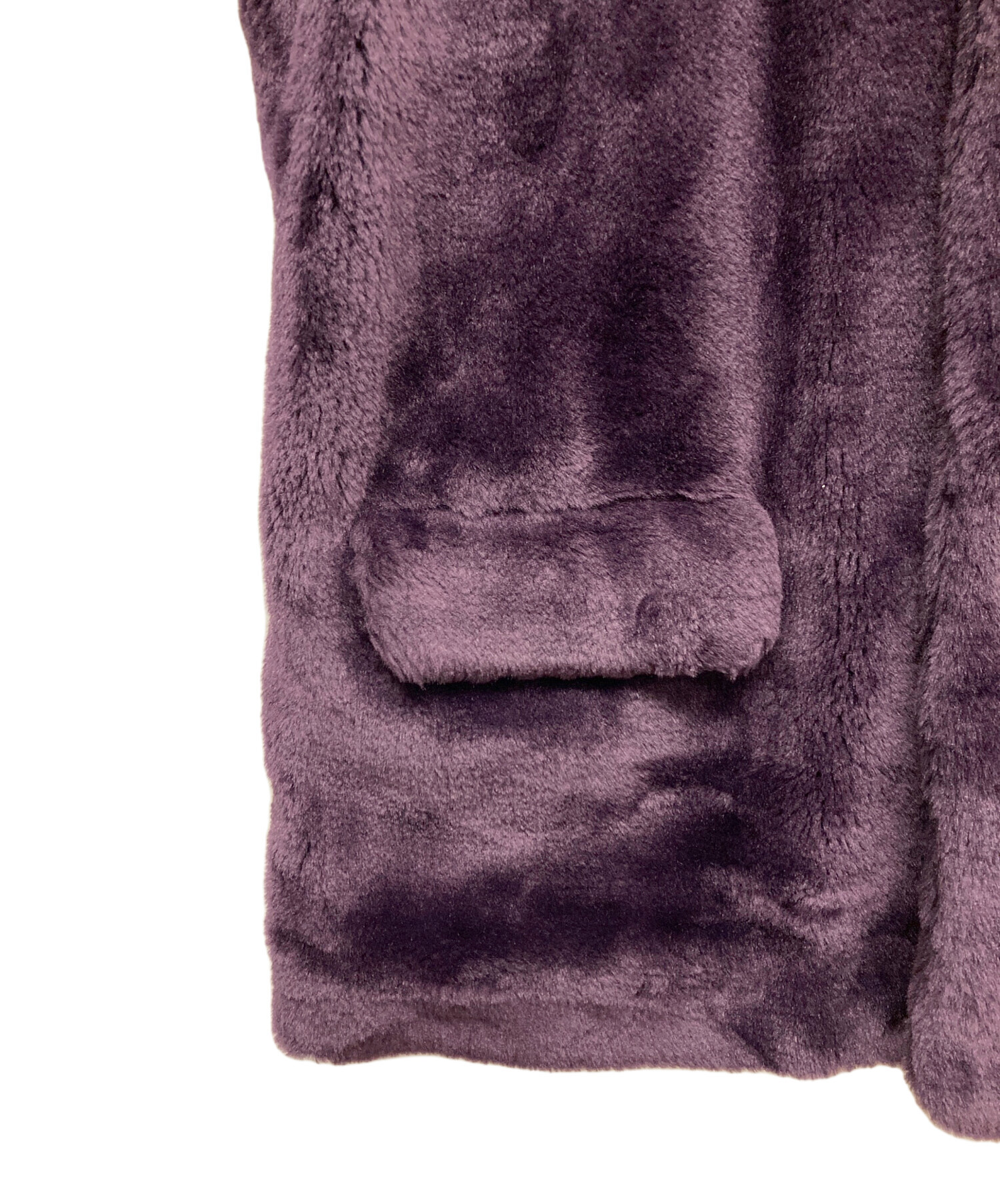 中古・古着通販】Needles (ニードルズ) フェイクファーコート パープル