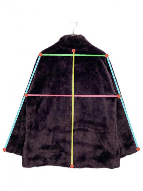 中古・古着通販】Needles (ニードルズ) フェイクファーコート パープル