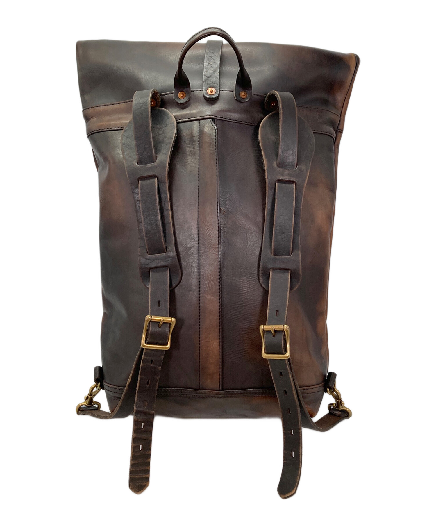 中古・古着通販】VASCO (バスコ) Leather Roll Top Rucksack ブラウン 