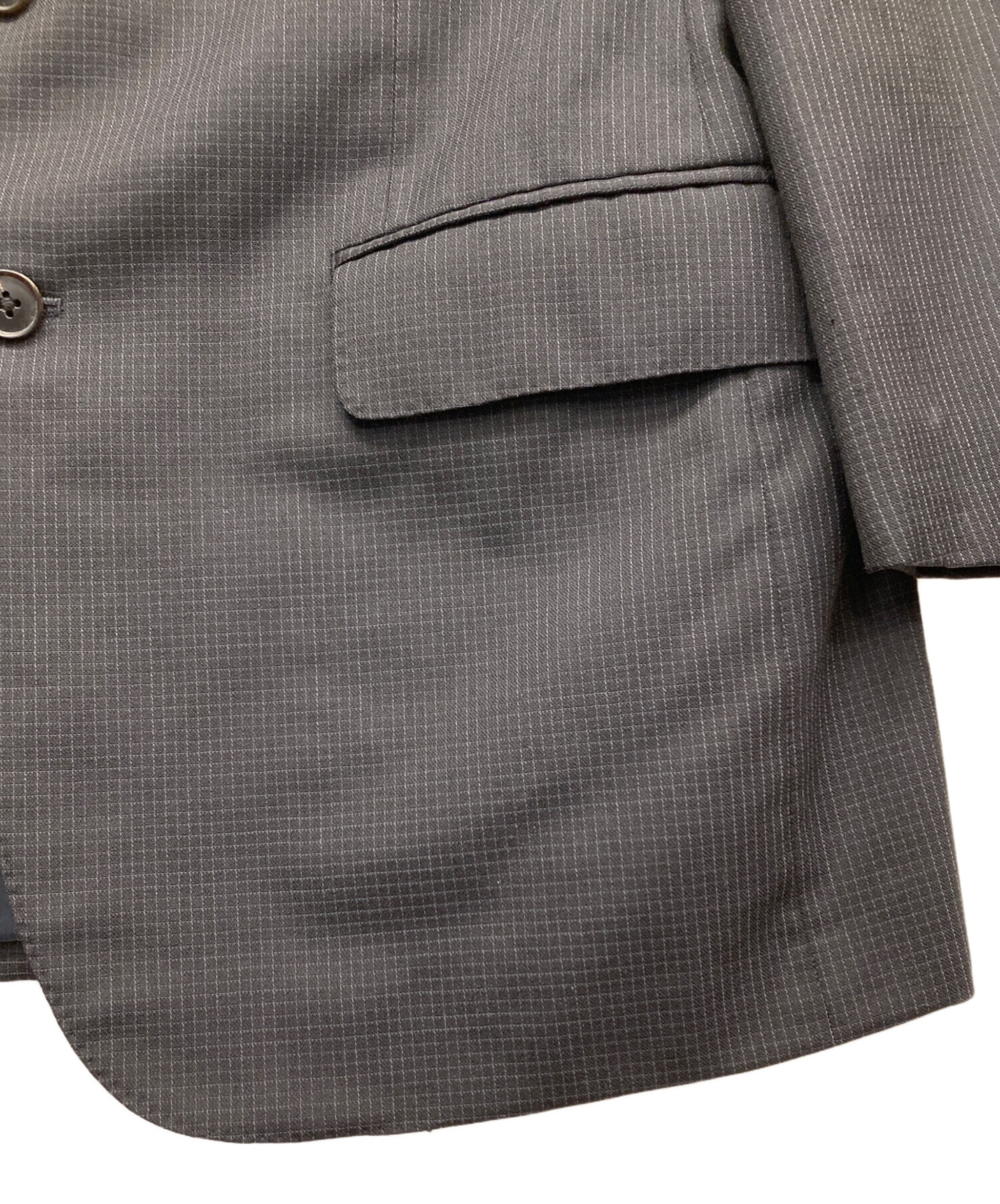 バーバリーロンドン テーラードジャケット ノバチェック アンコン L グレー 中古・古着通販】BURBERRY LONDON (バーバリーロンドン) 3Bテーラード