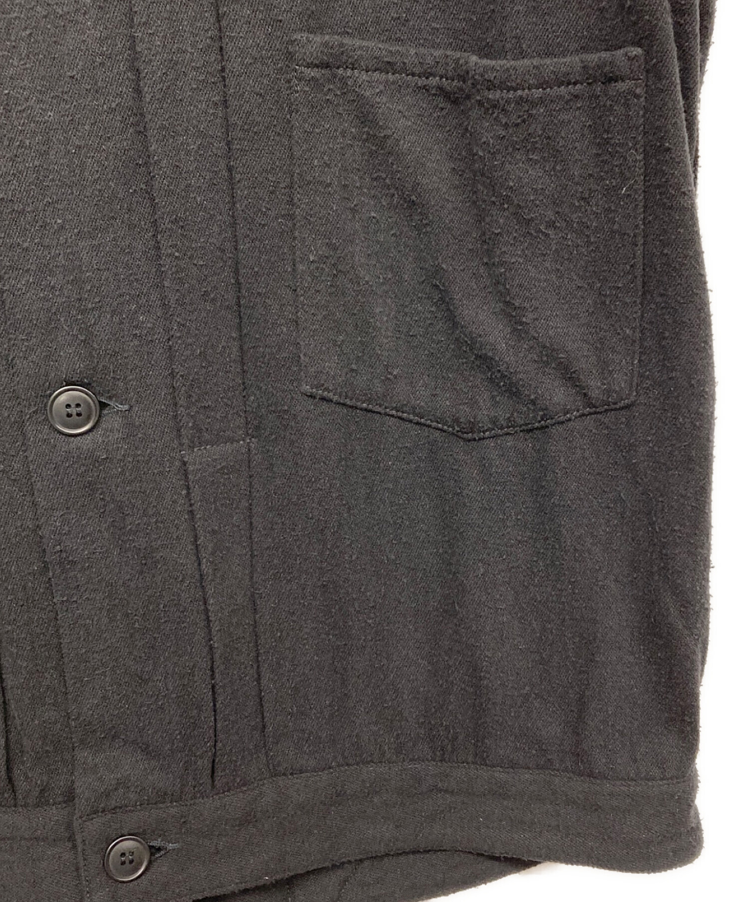 中古・古着通販】COMOLI (コモリ) シルクネップ TYPE-1ST ブラック